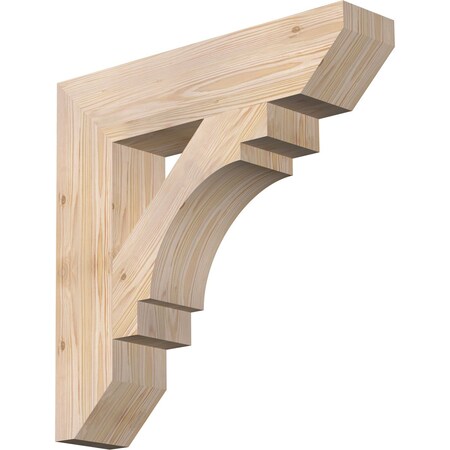 Ekena Millwork Merced Slat Smooth Bracket, Douglas Fir, 5 1/2"W x 26"D x 26"H BKT06X26X26MRC06SDF